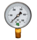 Zenport DPG500-10PK 0-500 Psi Dry Air Pressure Gauge- Box of 10